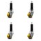 Service Caster Low Profile Polyurethane 35mm Wheel 7/8 Inch Expanding Stem Caster, 4PK SCC-EX04S13810-PUB-78-4 - alternate 1